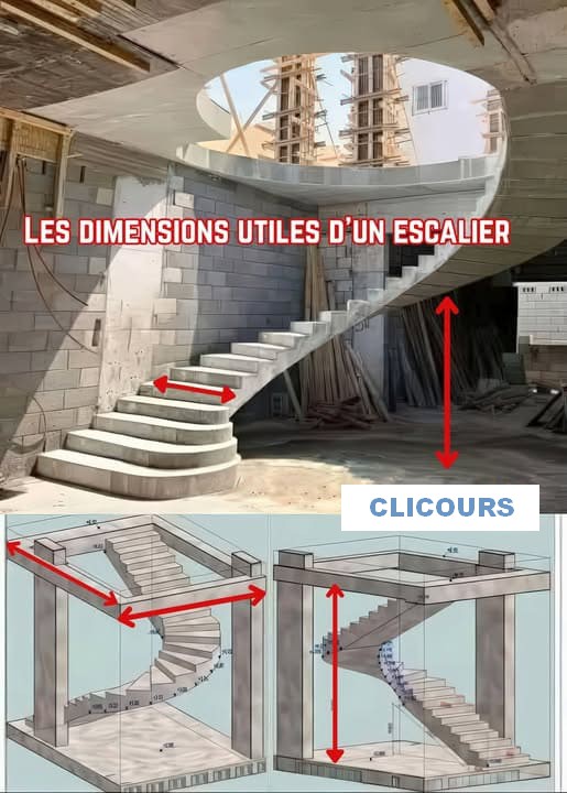 Les dimensions utiles d’un escalier à connaître absolument