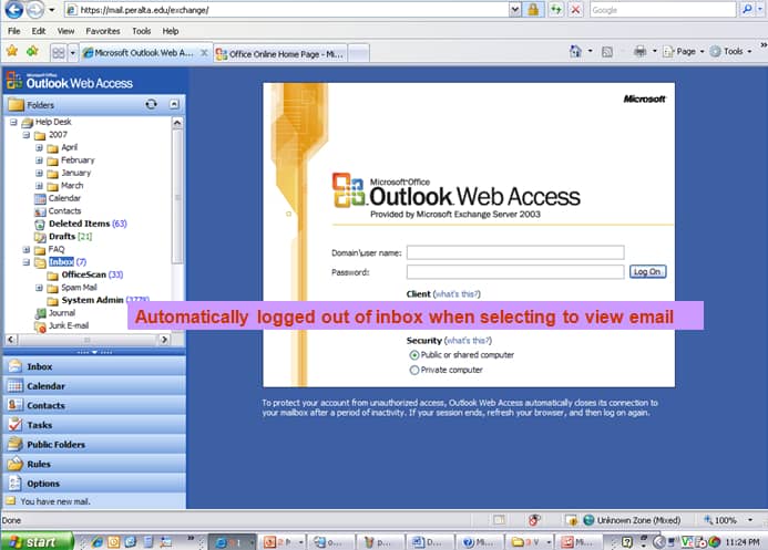 Outlook Basics Outlook Web Access