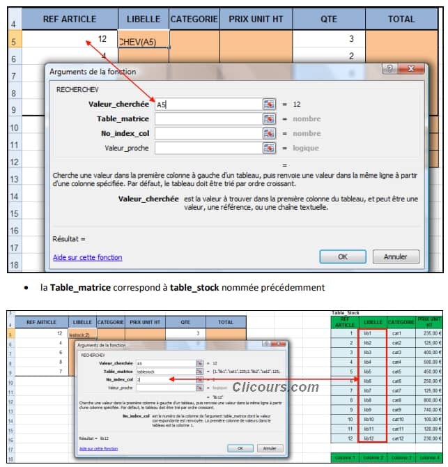 les fonctions de recherche Excel