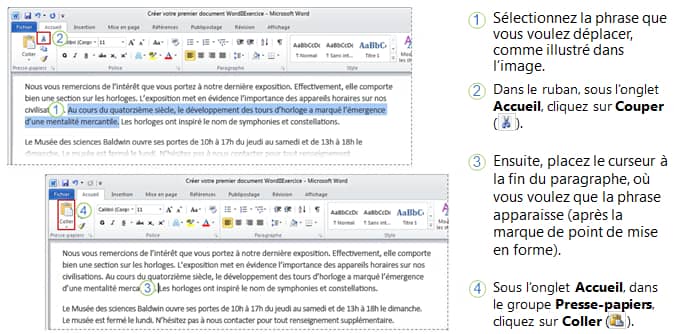 Créer votre premier document Word