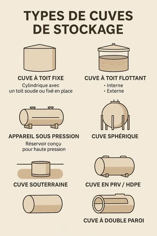 Découvrez les différents types de cuves utilisées dans l'industrie