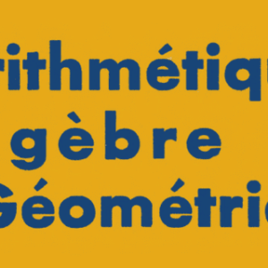 cours arithmétique algèbre et géométrie en pdf